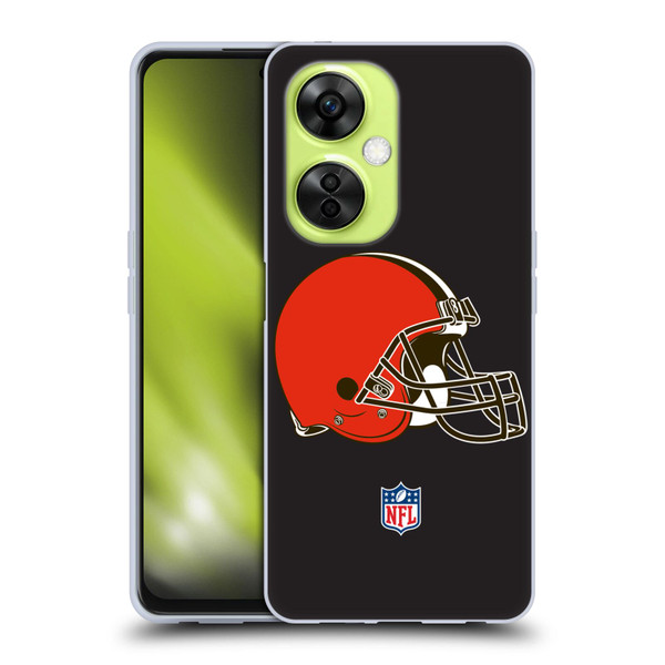 NFL Cleveland Browns Logo Plain Soft Gel Case for OnePlus Nord CE 3 Lite 5G