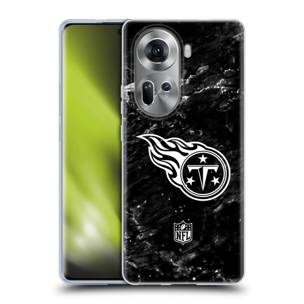 NFL Tennessee Titans Artwork Marble Soft Gel Case for OPPO Reno11
