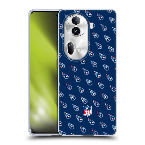 NFL Tennessee Titans Artwork Patterns Soft Gel Case for OPPO Reno11 Pro