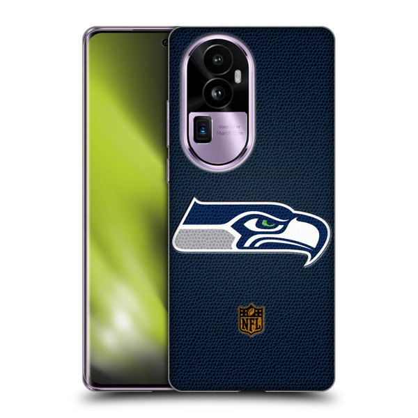 NFL Seattle Seahawks Logo Football Soft Gel Case for OPPO Reno10 Pro+