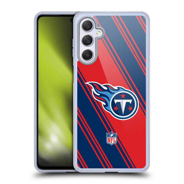 NFL Tennessee Titans Artwork Stripes Soft Gel Case for Samsung Galaxy M54 5G