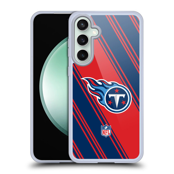 NFL Tennessee Titans Artwork Stripes Soft Gel Case for Samsung Galaxy S23 FE 5G