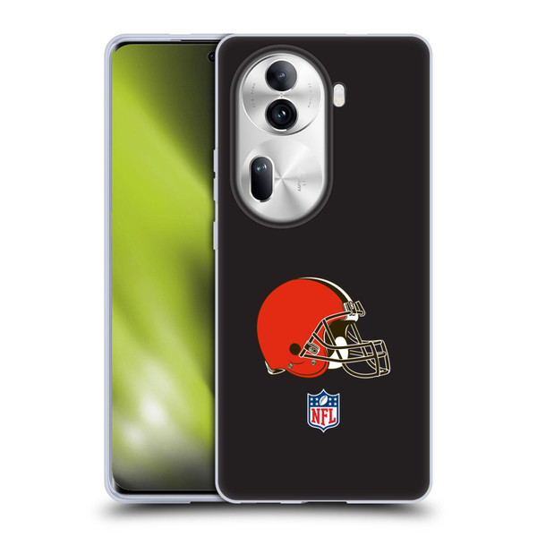 NFL Cleveland Browns Logo Plain Soft Gel Case for OPPO Reno11 Pro