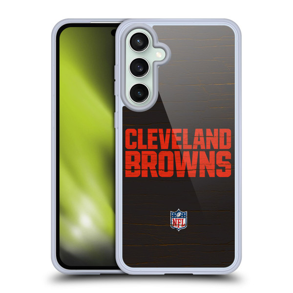 NFL Cleveland Browns Logo Distressed Look Soft Gel Case for Samsung Galaxy S23 FE 5G