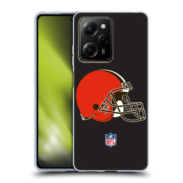 NFL Cleveland Browns Logo Plain Soft Gel Case for Xiaomi Redmi Note 12 Pro 5G