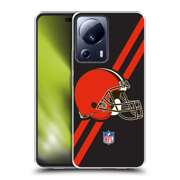 NFL Cleveland Browns Logo Stripes Soft Gel Case for Xiaomi 13 Lite 5G