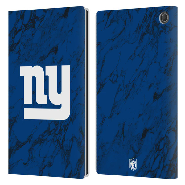 NFL New York Giants Graphics Coloured Marble Leather Book Wallet Case Cover For Amazon Fire Max 11 2023