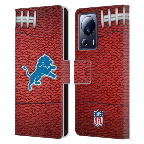 NFL Detroit Lions Graphics Football Leather Book Wallet Case Cover For Xiaomi 13 Lite 5G