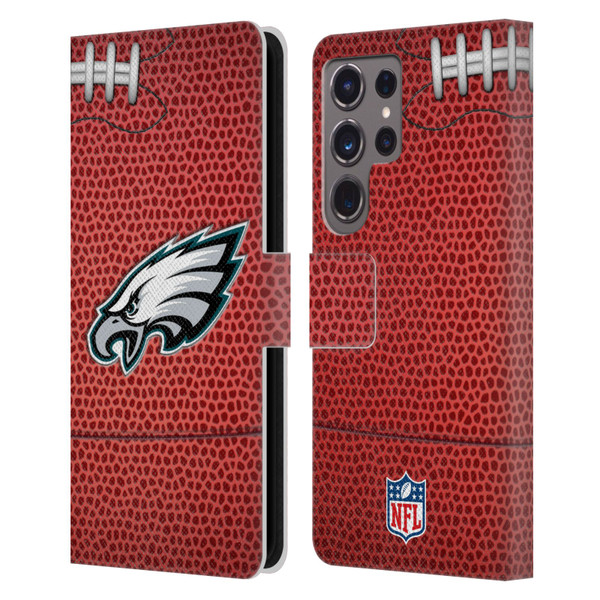 NFL Philadelphia Eagles Graphics Football Leather Book Wallet Case Cover For Samsung Galaxy S24 Ultra 5G