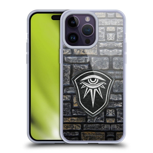 EA Bioware Dragon Age Inquisition Graphics Distressed Crest Soft Gel Case for Apple iPhone 14 Pro Max