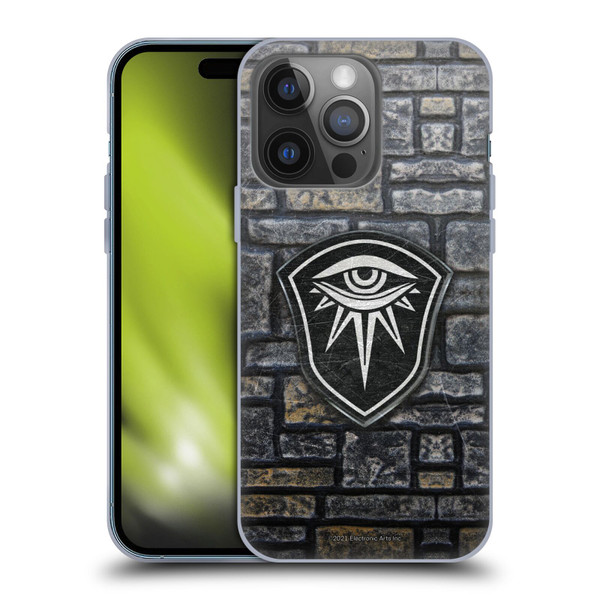 EA Bioware Dragon Age Inquisition Graphics Distressed Crest Soft Gel Case for Apple iPhone 14 Pro