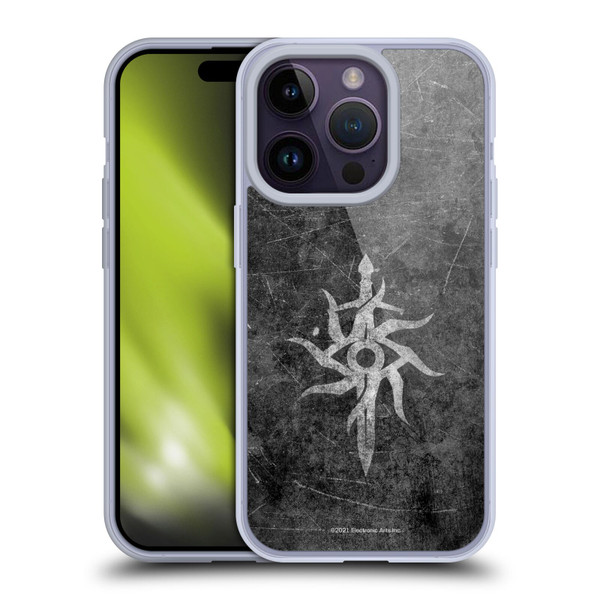 EA Bioware Dragon Age Inquisition Graphics Distressed Symbol Soft Gel Case for Apple iPhone 14 Pro