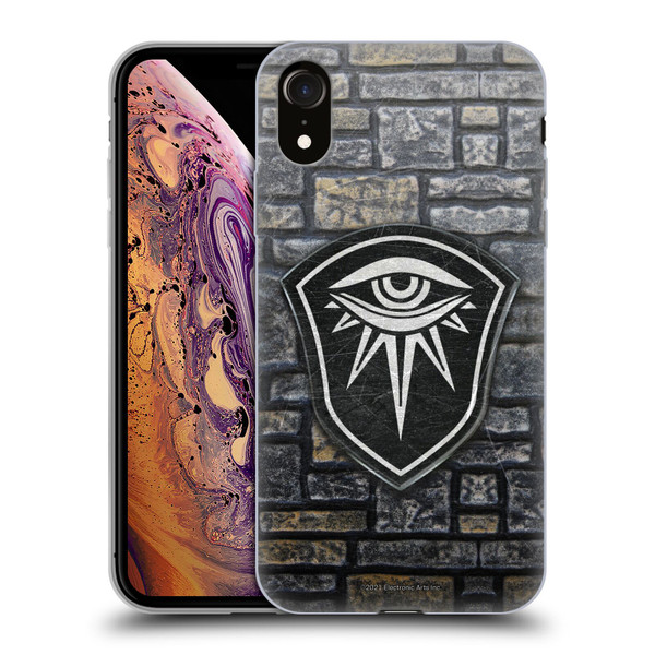 EA Bioware Dragon Age Inquisition Graphics Distressed Crest Soft Gel Case for Apple iPhone XR