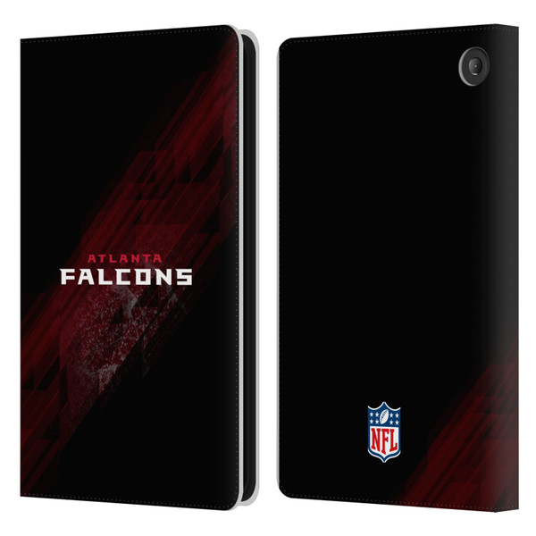 NFL Atlanta Falcons Logo Blur Leather Book Wallet Case Cover For Amazon Fire 7 2022