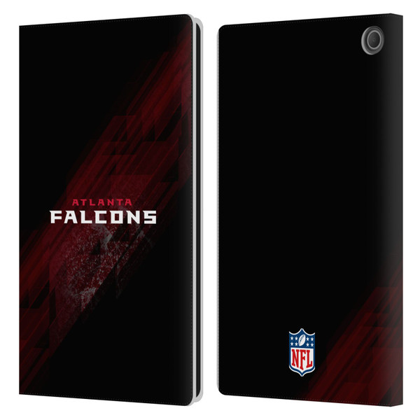 NFL Atlanta Falcons Logo Blur Leather Book Wallet Case Cover For Amazon Fire Max 11 2023
