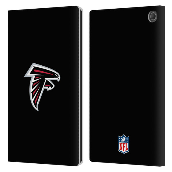 NFL Atlanta Falcons Logo Plain Leather Book Wallet Case Cover For Amazon Fire Max 11 2023