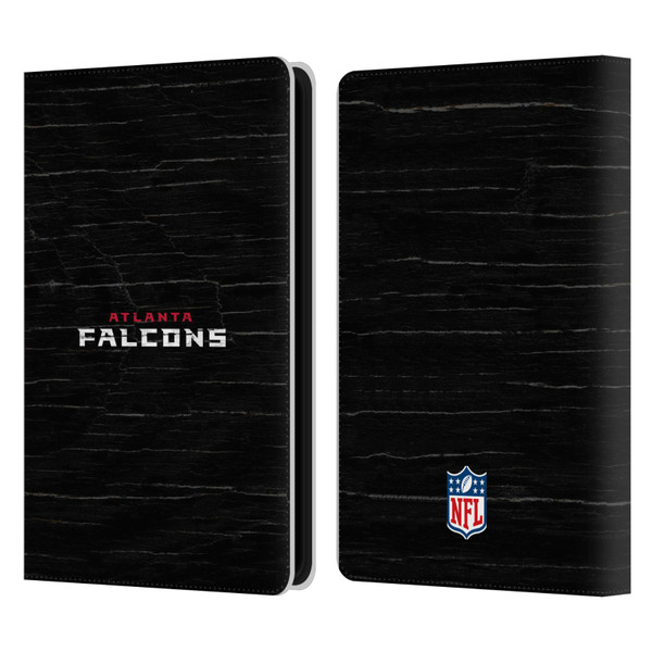 NFL Atlanta Falcons Logo Distressed Look Leather Book Wallet Case Cover For Amazon Kindle Paperwhite 5 (2021)