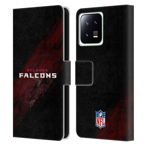 NFL Atlanta Falcons Logo Blur Leather Book Wallet Case Cover For Xiaomi 13 5G