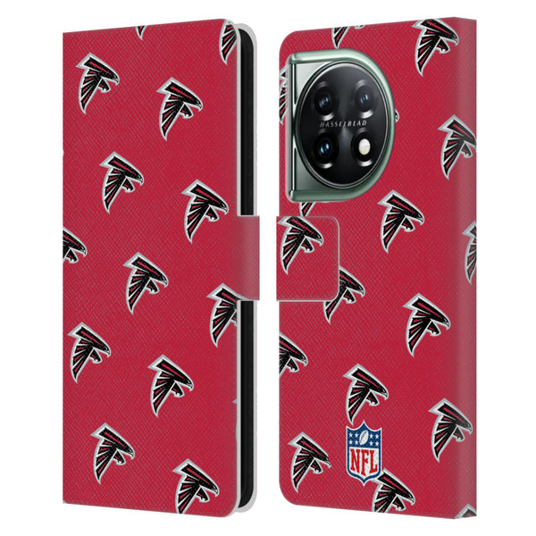 NFL Atlanta Falcons Artwork Patterns Leather Book Wallet Case Cover For OnePlus 11 5G