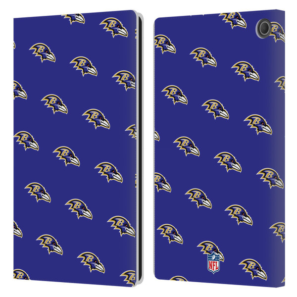 NFL Baltimore Ravens Artwork Patterns Leather Book Wallet Case Cover For Amazon Fire Max 11 2023