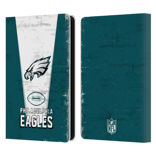 NFL Philadelphia Eagles Logo Art Banner Leather Book Wallet Case Cover For Amazon Kindle Paperwhite 5 (2021)