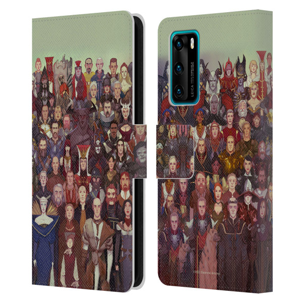 EA Bioware Dragon Age Inquisition Graphics Cast Of Thousands Leather Book Wallet Case Cover For Huawei P40 5G