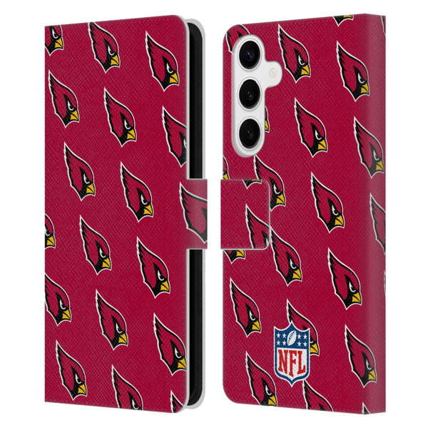 NFL Arizona Cardinals Artwork Patterns Leather Book Wallet Case Cover For Samsung Galaxy S24+ 5G
