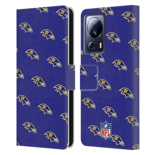 NFL Baltimore Ravens Artwork Patterns Leather Book Wallet Case Cover For Xiaomi 13 Lite 5G