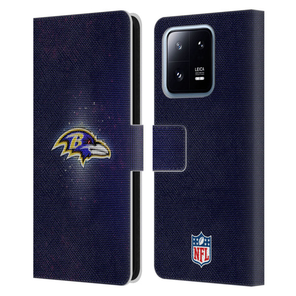 NFL Baltimore Ravens Artwork LED Leather Book Wallet Case Cover For Xiaomi 13 Pro 5G