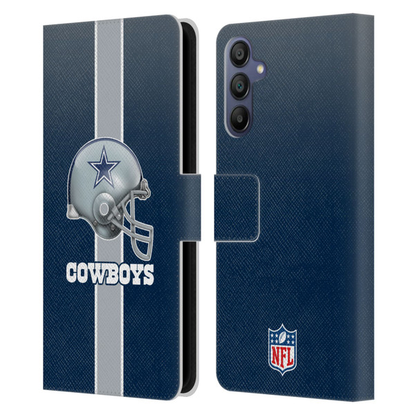 NFL Dallas Cowboys Logo Helmet Leather Book Wallet Case Cover For Samsung Galaxy A15 NFL Dallas Cowboys Logo Helmet Leather Book Wallet Case Cover For Samsung Galaxy A15