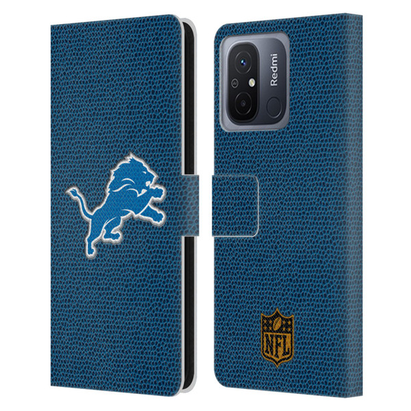 NFL Detroit Lions Logo Football Leather Book Wallet Case Cover For Xiaomi Redmi 12C