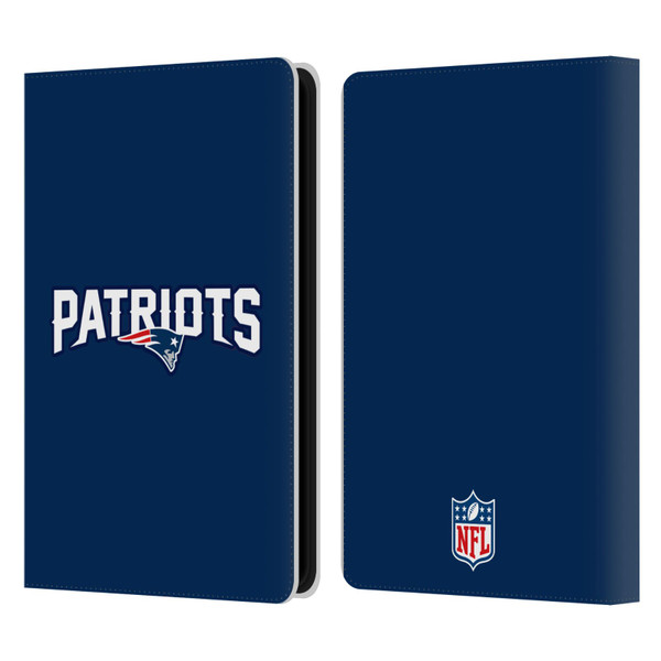 NFL New England Patriots Logo Plain Leather Book Wallet Case Cover For Amazon Kindle Paperwhite 5 (2021)