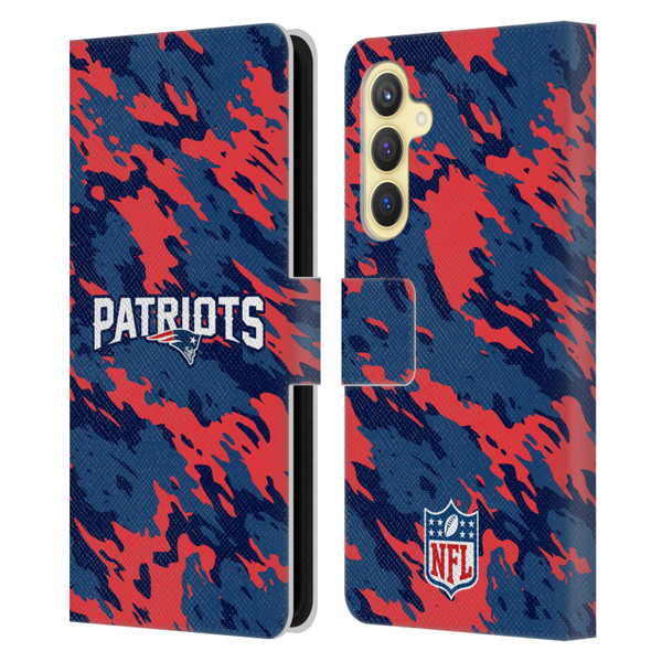 NFL New England Patriots Logo Camou Leather Book Wallet Case Cover For Samsung Galaxy S23 FE 5G NFL New England Patriots Logo Camou Leather Book Wallet Case Cover For Samsung Galaxy S23 FE 5G