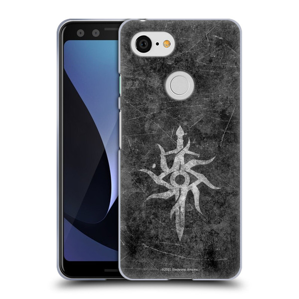 EA Bioware Dragon Age Inquisition Graphics Distressed Symbol Soft Gel Case for Google Pixel 3