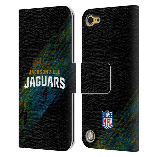 NFL Jacksonville Jaguars Logo Blur Leather Book Wallet Case Cover For Apple iPod Touch 5G 5th Gen