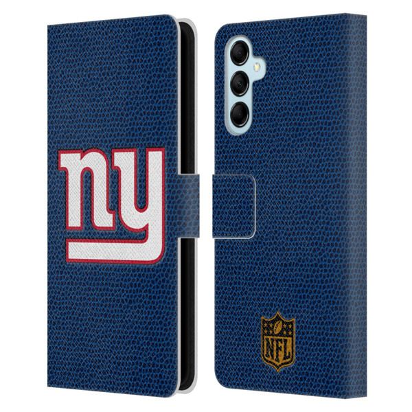 NFL New York Giants Logo Football Leather Book Wallet Case Cover For Samsung Galaxy M14 5G