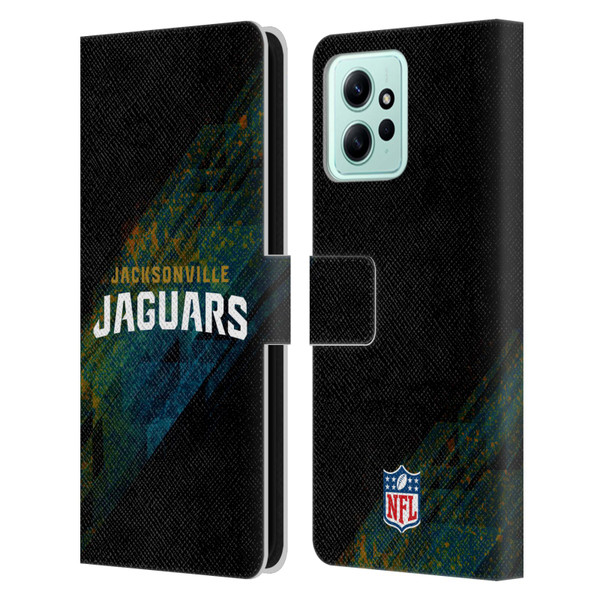 NFL Jacksonville Jaguars Logo Blur Leather Book Wallet Case Cover For Xiaomi Redmi 12