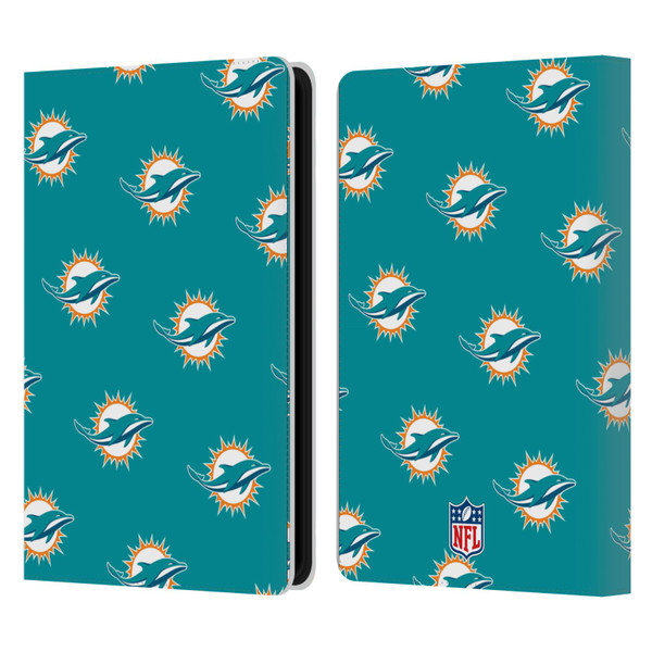 NFL Miami Dolphins Artwork Patterns Leather Book Wallet Case Cover For Amazon Kindle Paperwhite 5 (2021)