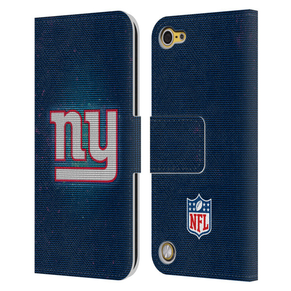 NFL New York Giants Artwork LED Leather Book Wallet Case Cover For Apple iPod Touch 5G 5th Gen