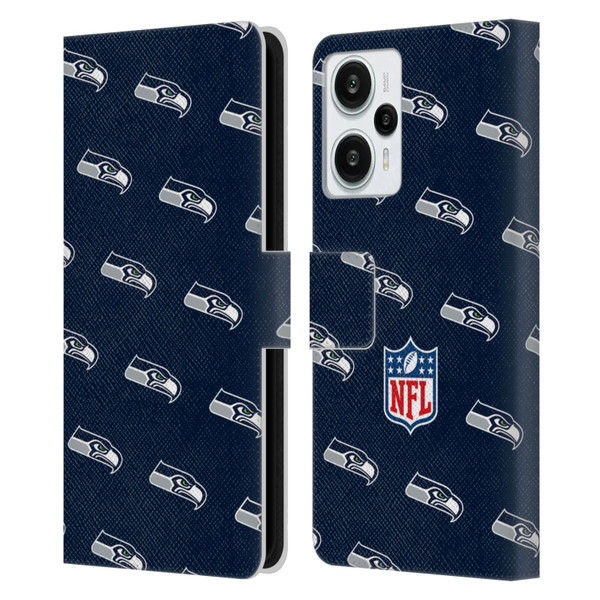 NFL Seattle Seahawks Artwork Patterns Leather Book Wallet Case Cover For Xiaomi Redmi Note 12T