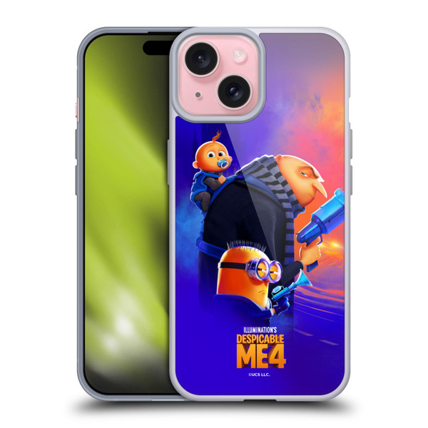 Despicable Me 4 Graphics Key Art Soft Gel Case for Apple iPhone 15