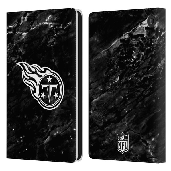 NFL Tennessee Titans Artwork Marble Leather Book Wallet Case Cover For Amazon Fire 7 2022
