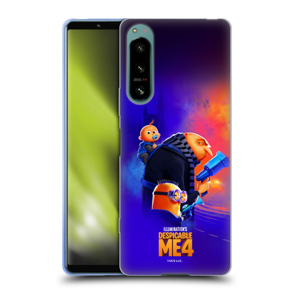 Despicable Me 4 Graphics Key Art Soft Gel Case for Sony Xperia 5 IV