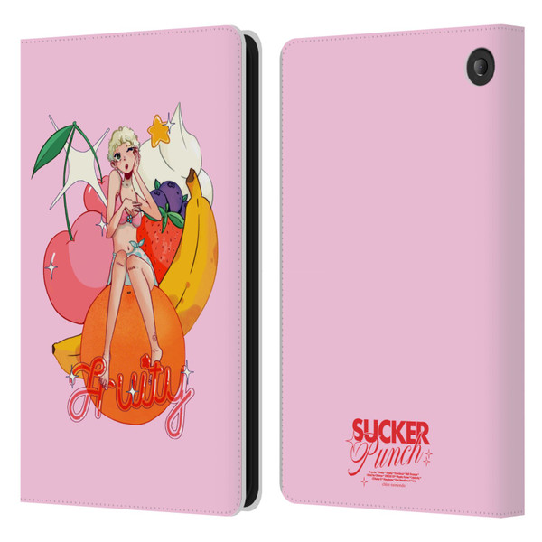 Chloe Moriondo Graphics Fruity Leather Book Wallet Case Cover For Amazon Fire 7 2022