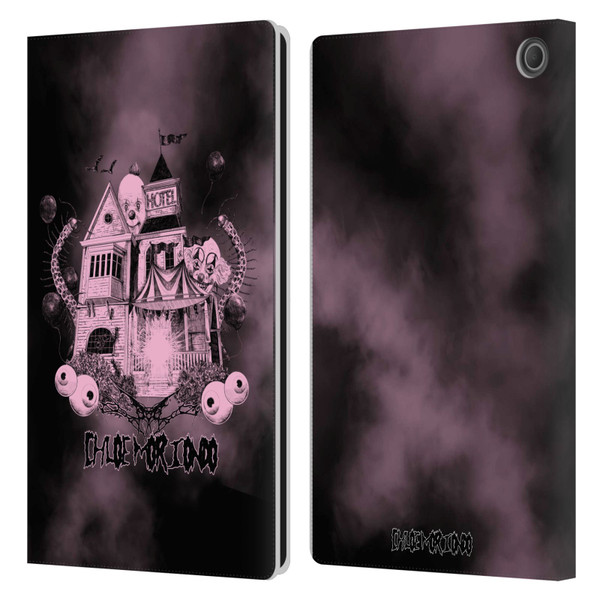 Chloe Moriondo Graphics Hotel Leather Book Wallet Case Cover For Amazon Fire Max 11 2023