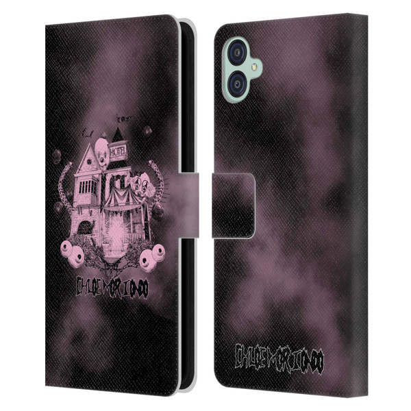 Chloe Moriondo Graphics Hotel Leather Book Wallet Case Cover For Samsung Galaxy M04 5G / A04e