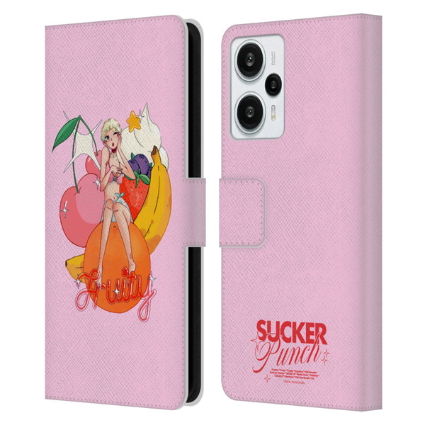 Chloe Moriondo Graphics Fruity Leather Book Wallet Case Cover For Xiaomi Redmi Note 12T