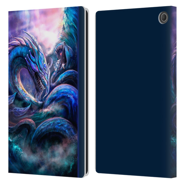 Anthony Christou Fantasy Art Leviathan Dragon Leather Book Wallet Case Cover For Amazon Fire Max 11 2023