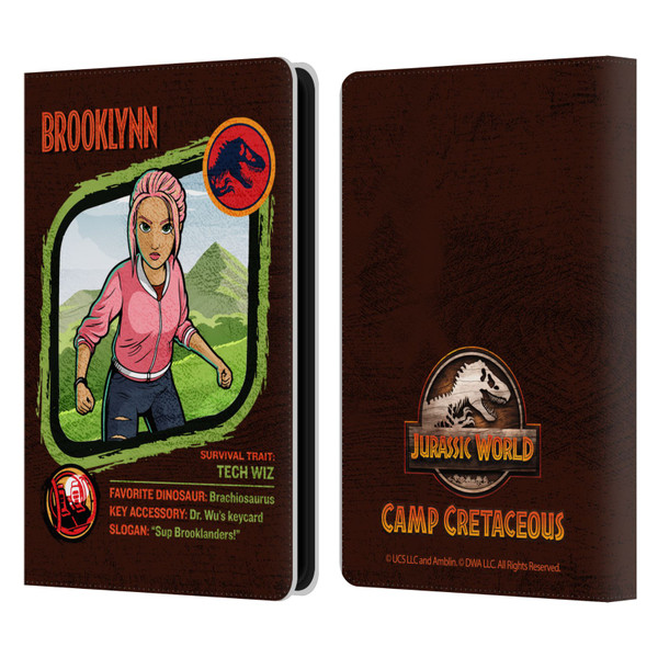 Jurassic World: Camp Cretaceous Character Art Brooklynn Leather Book Wallet Case Cover For Amazon Kindle Paperwhite 5 (2021)