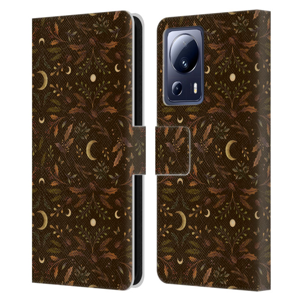 Episodic Drawing Art Winter Merry Patterns Leather Book Wallet Case Cover For Xiaomi 13 Lite 5G